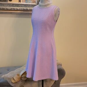 The Limited Fit & Flare Houndstooth Textured Midi Dress